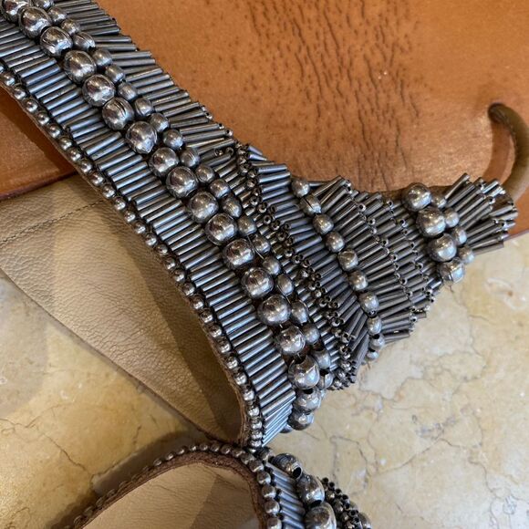 Barney’s NY metallic thong sandal - Picture 3 of 8